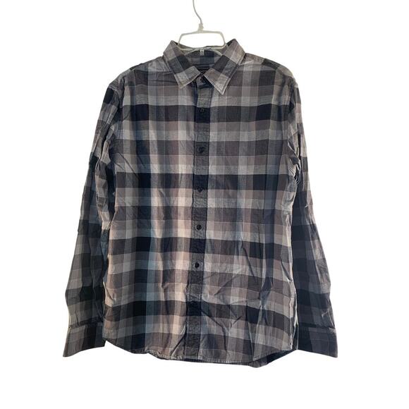 BANANA REPUBLIC Men's Casual Checked Button Down Flannel Shirt / Size: Large - Picture 1 of 6